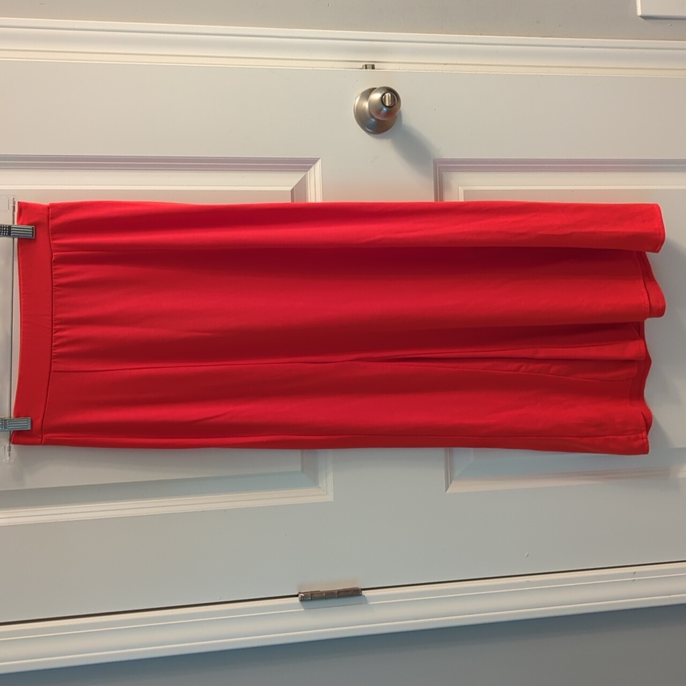 The Limited orange maxi skirt xxs petite